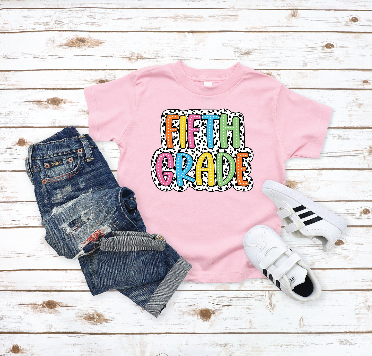 Girls 5th Grade Back to School Graphic Tee