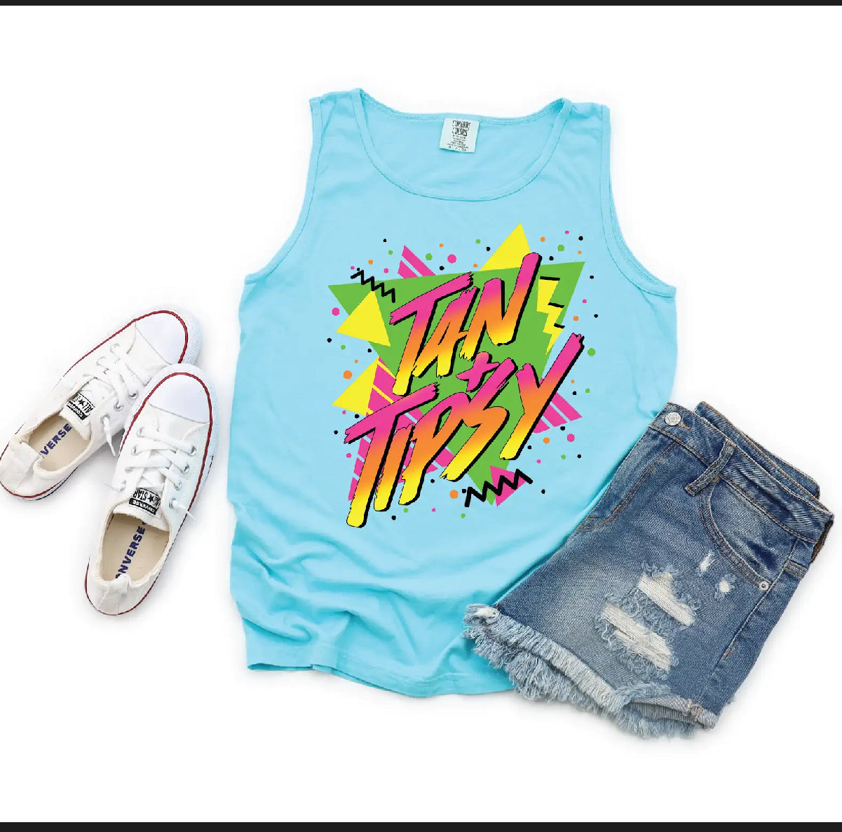 Tanned and Tipsy Graphic Tank Top
