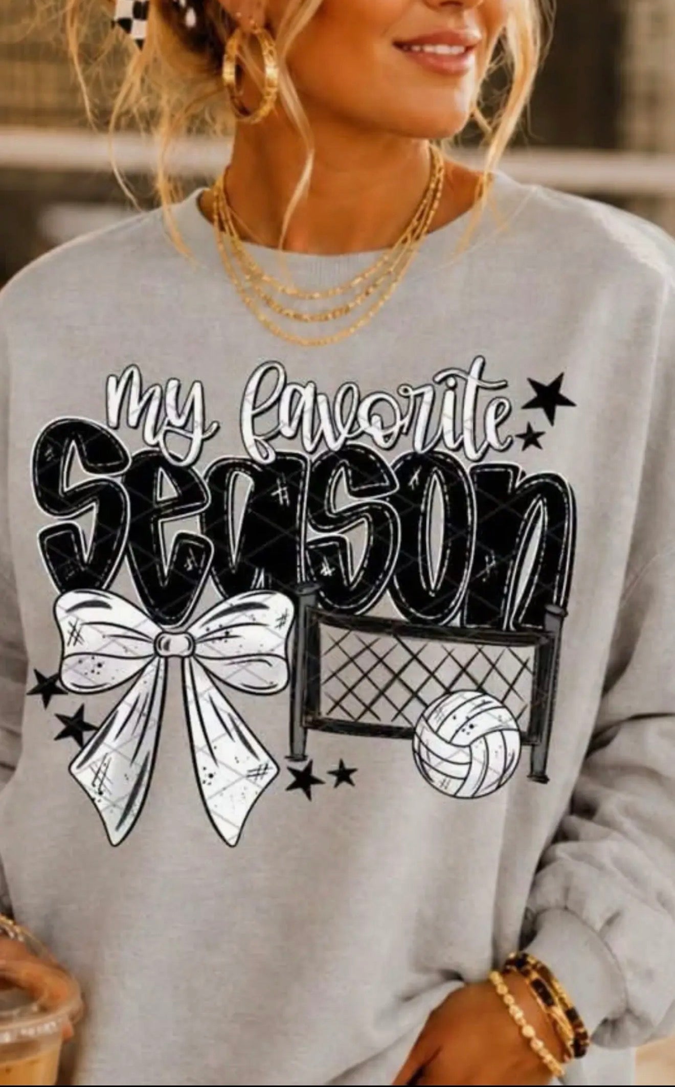 MY FAVORITE SEASON VOLLEYBALL- Unisex Graphic Sweatshirt/Tee
