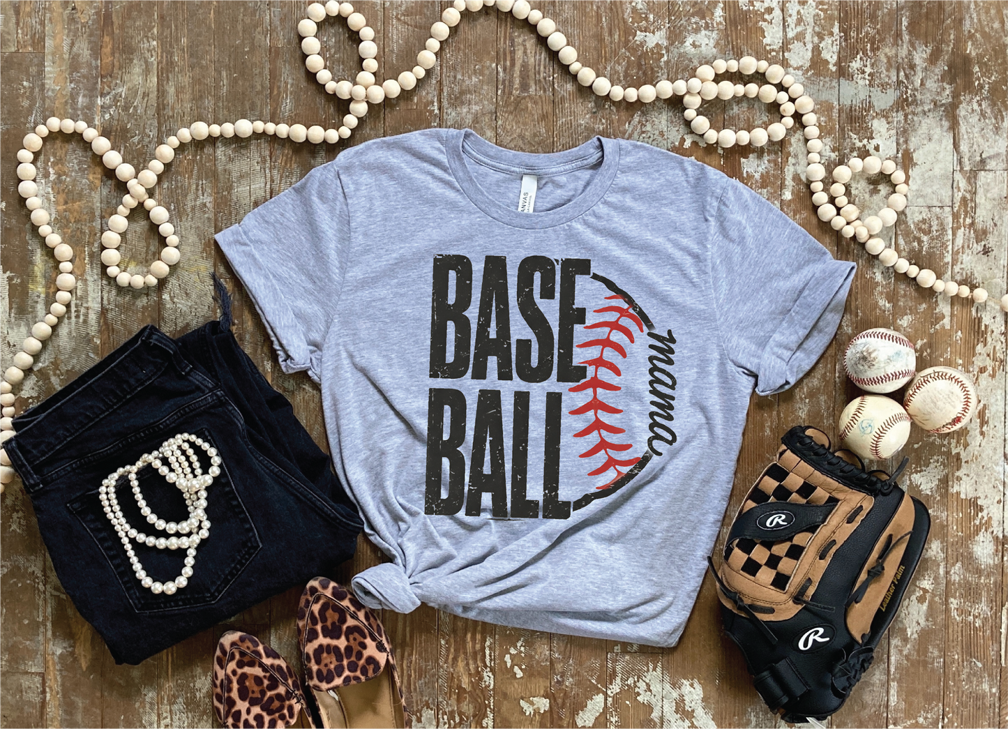 Baseball Mama Outline- Unisex Graphic Tee