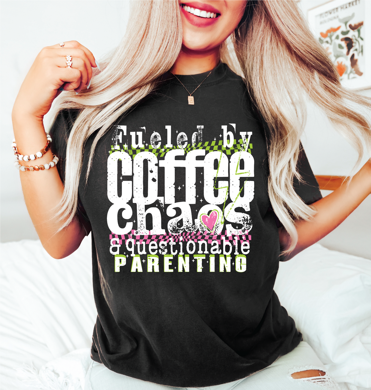 Fueled By Coffee and Chaos Tee