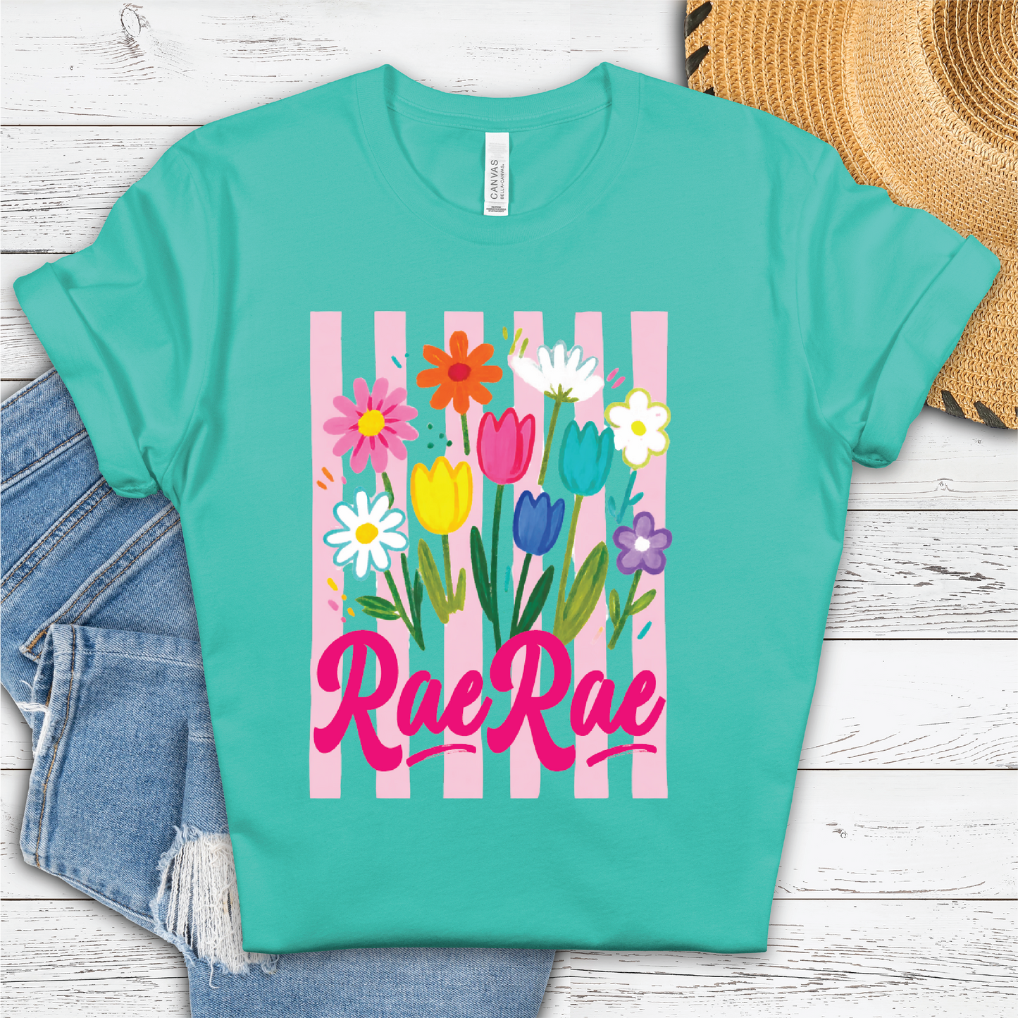 **CUSTOMIZABLE** RaeRae Floral -Mothers Day Unisex Graphic Tee