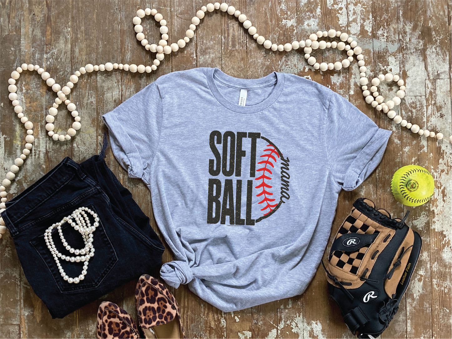 Softball Mama Outline- Unisex Graphic Tee