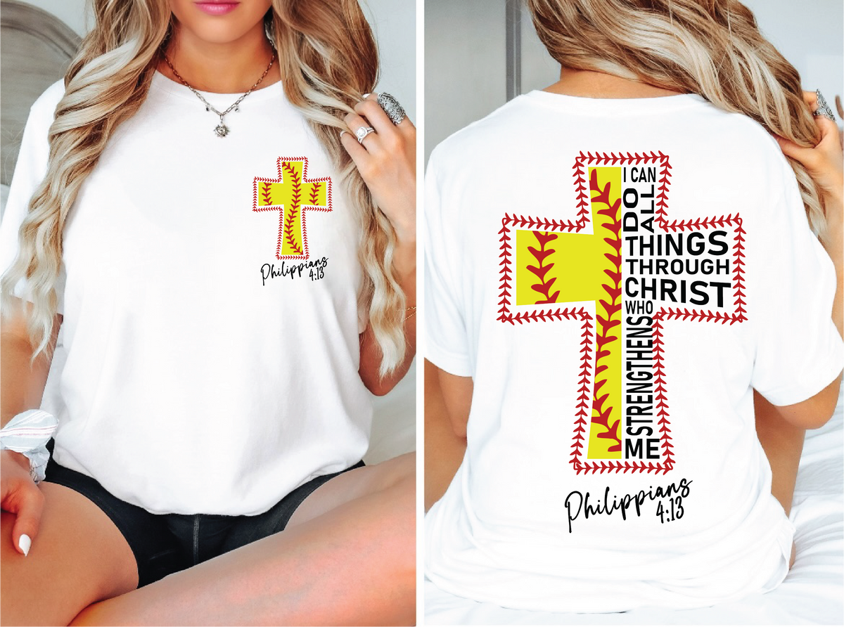 Softball Cross Unisex Graphic T-Shirt