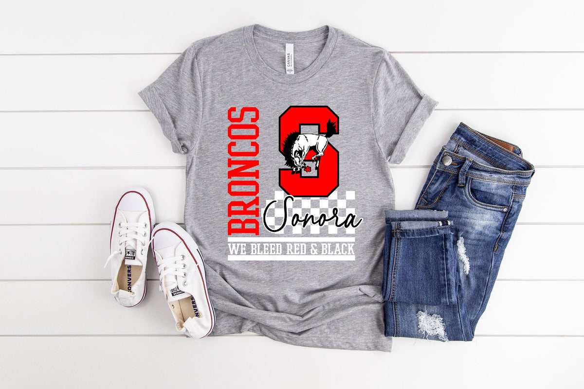 Emily Gomez- We Bleed Broncos (Athletic Grey)