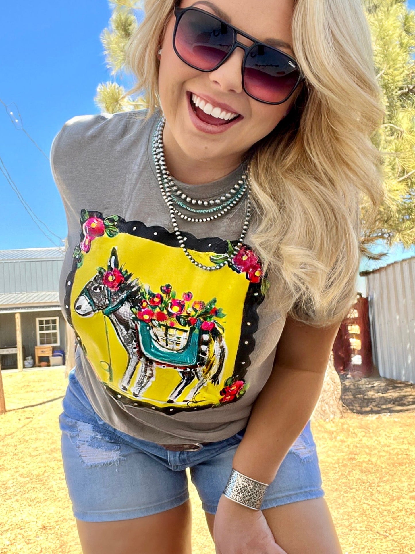 Callie Ann Stelter Hand Painted Burro