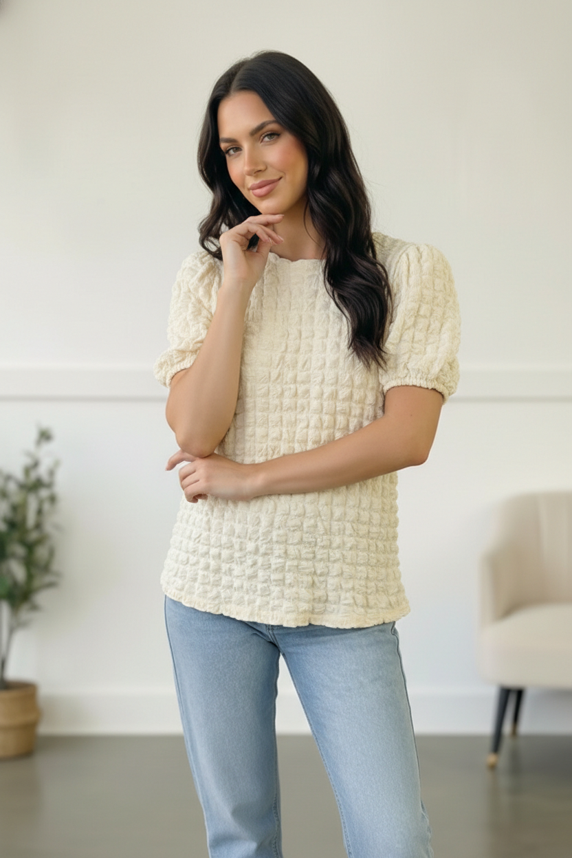 The Cloud Nine Texture Top