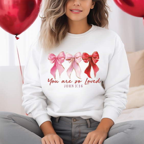 YOU ARE SO LOVED ON UNISEX WHITE SHIRT