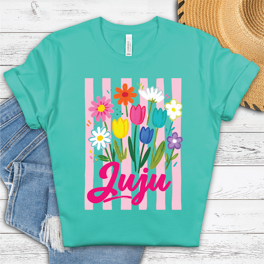 **CUSTOMIZABLE** Juju Floral -Mothers Day Unisex Graphic Tee