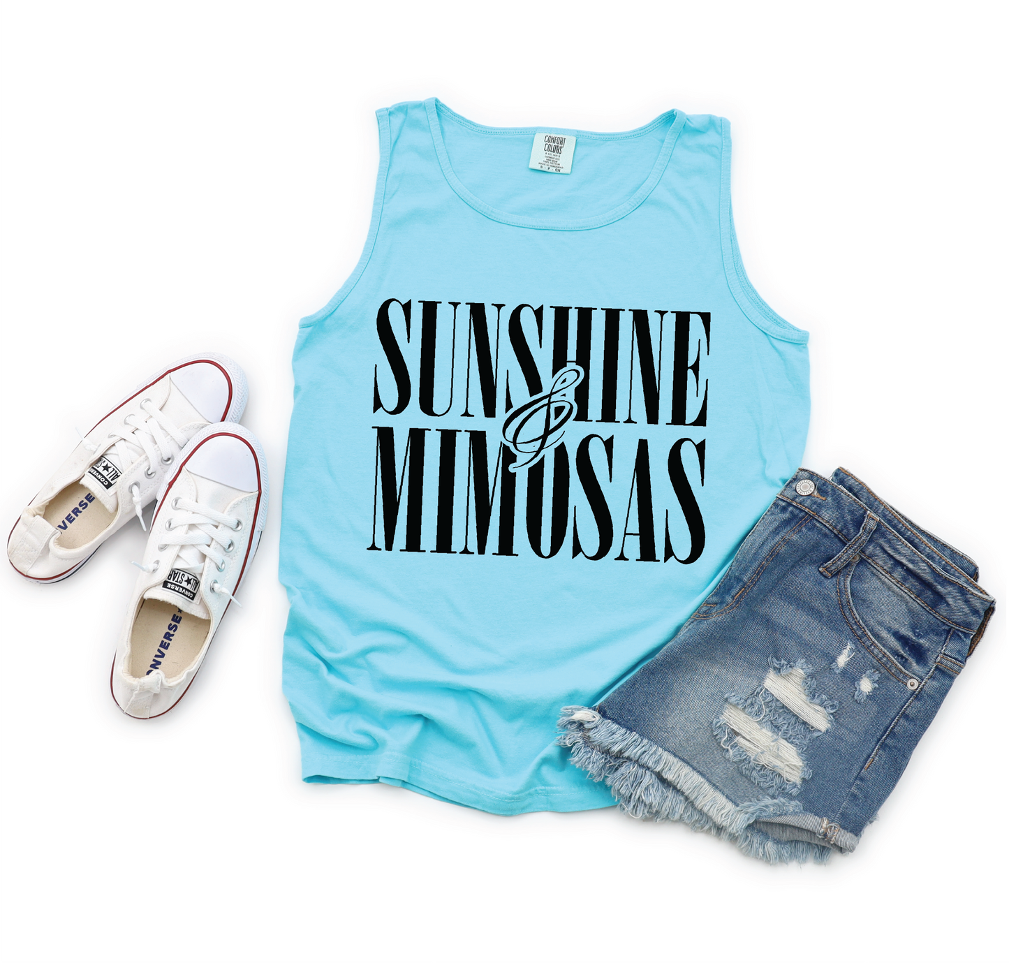 Sunshine and Mimosas Graphic Tank Top