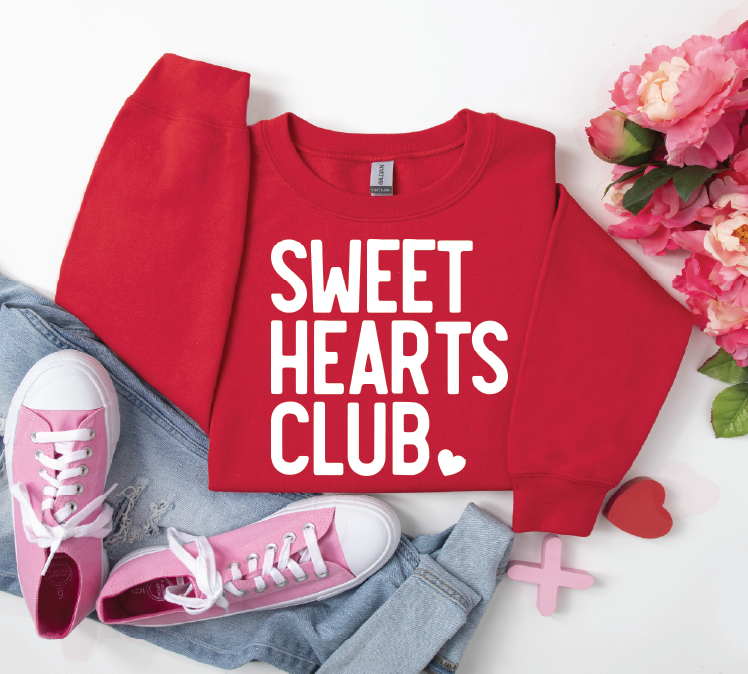 Sweethearts Club  - UNISEX RED SWEATSHIRT