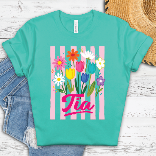 **CUSTOMIZABLE** Tia Floral -Mothers Day Unisex Graphic Tee