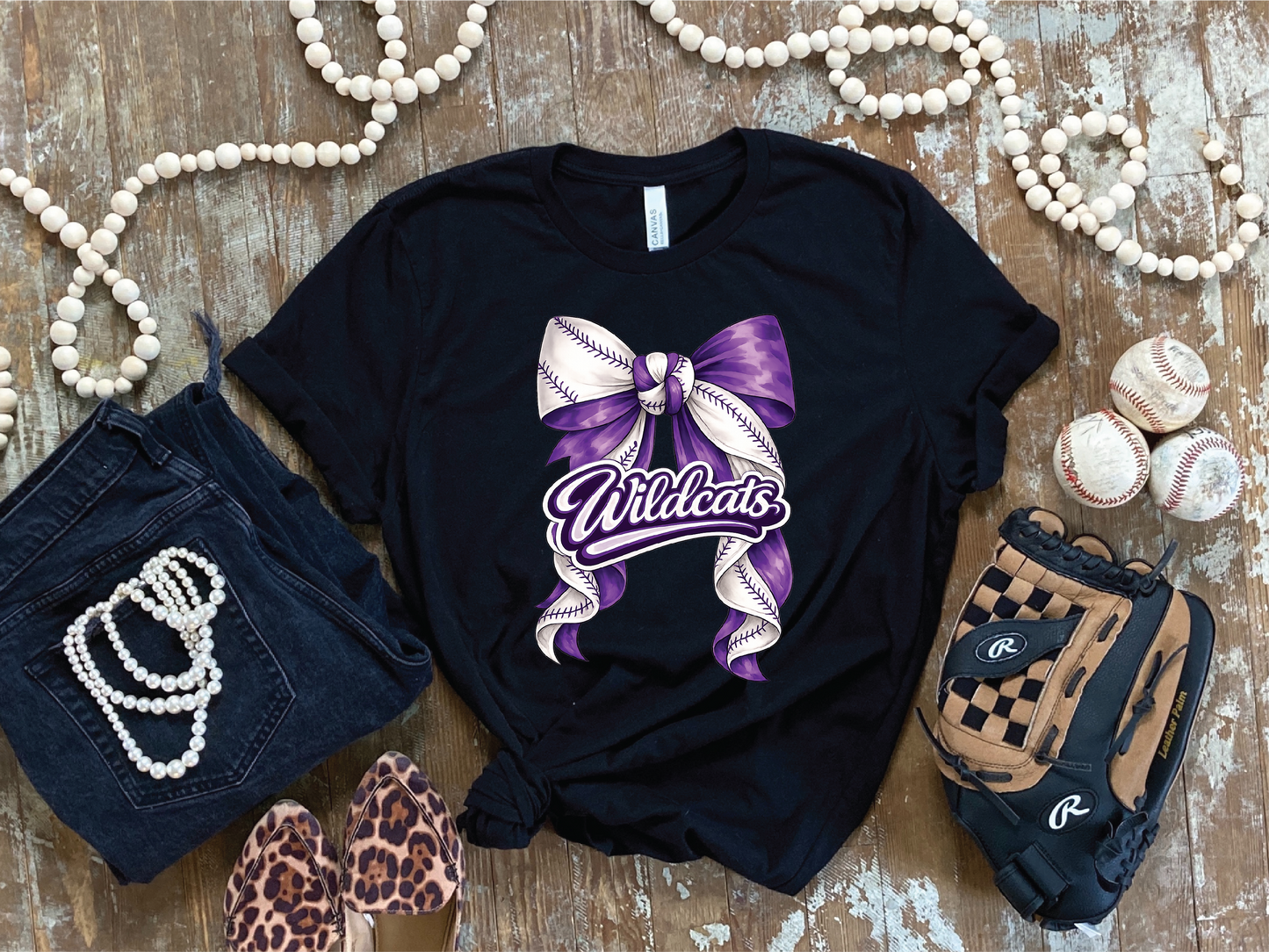 Baseball Bow Spirit - Unisex Graphic Tee